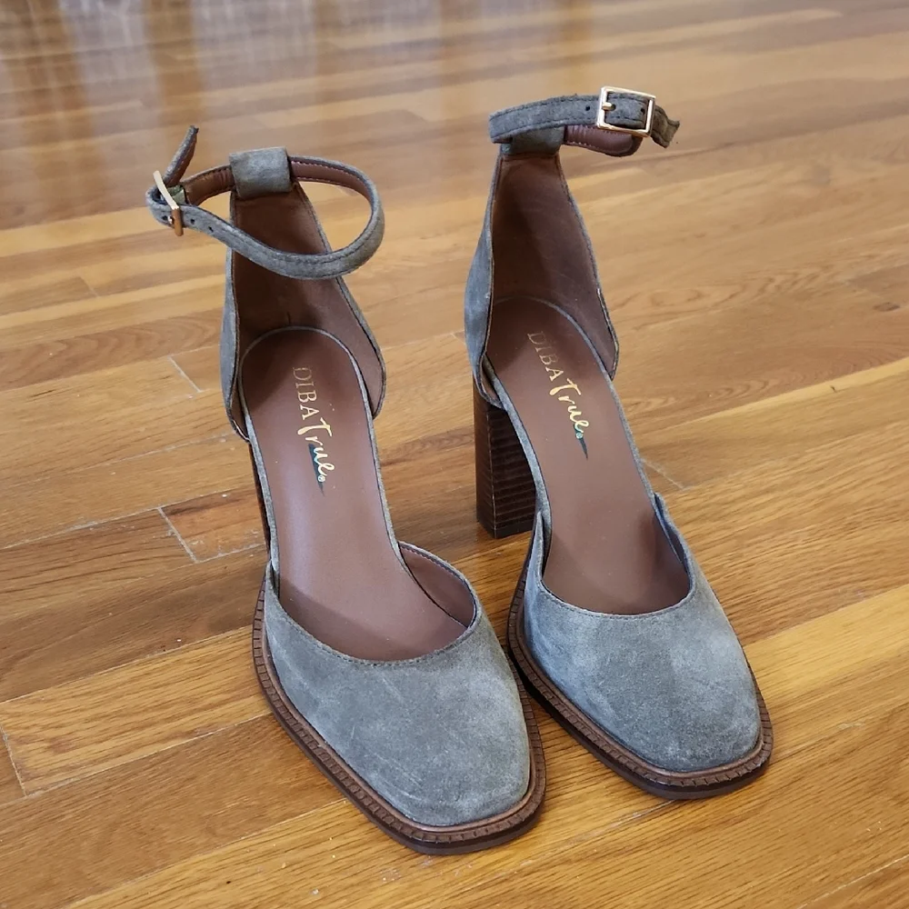 Diba True Suede Ankle Strap Heels